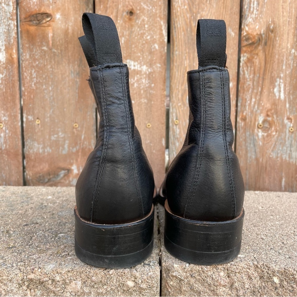 BOULET Men’s Black Leather Pull On Congress Ankle Boot Shoe Size 9 - Picture 6 of 16